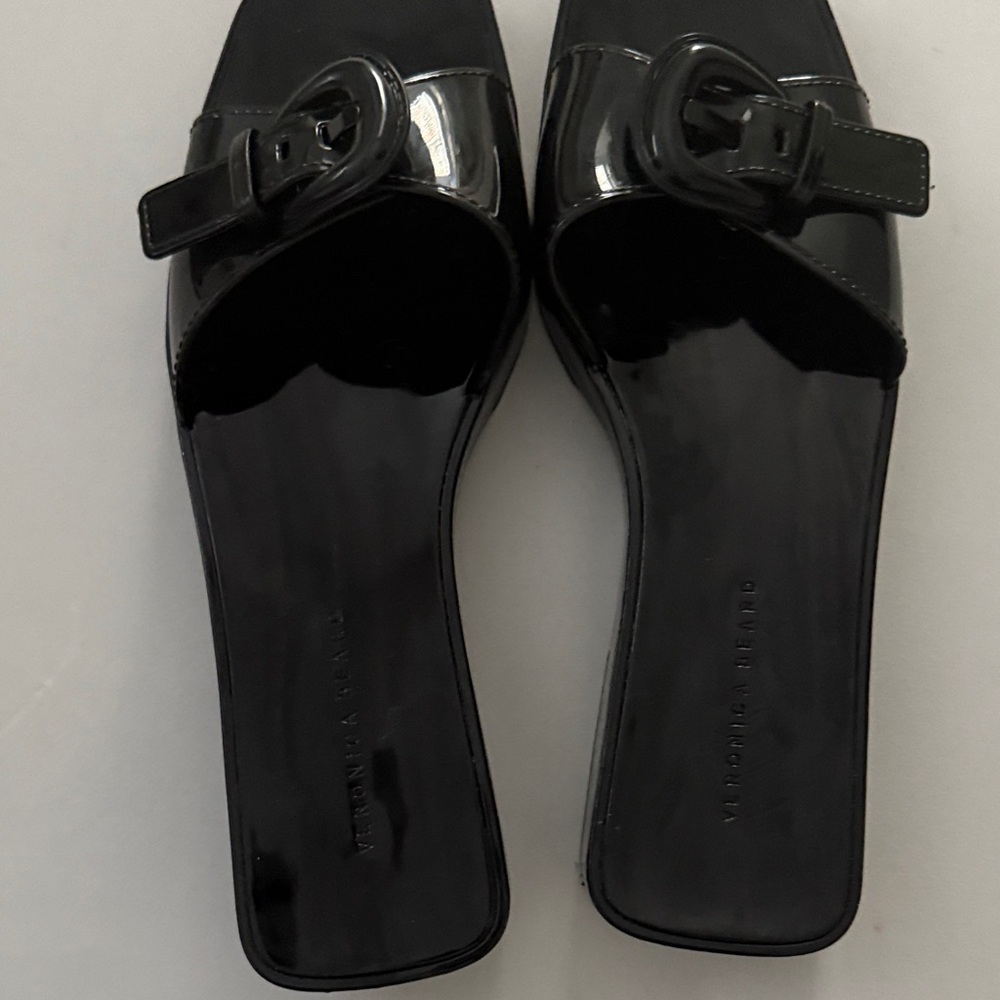EUC Veronica Beard Black Davina Women's Sandals - Picture 3 of 9